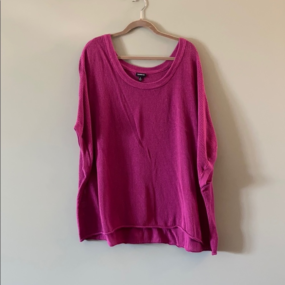 Fuchsia light weight sweater